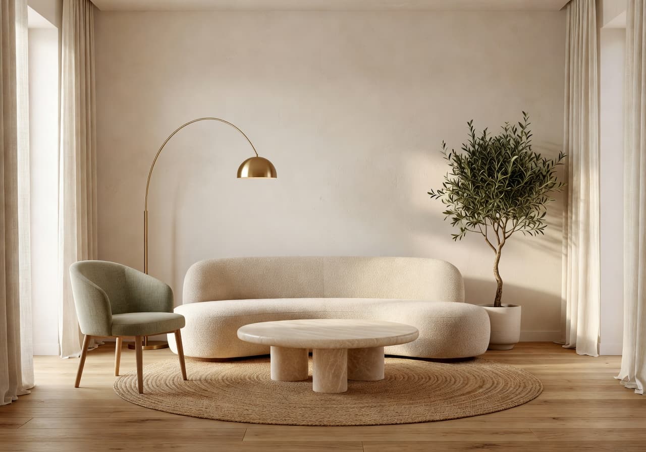 Living Room AI Design preview generated by DecorAI AI home design app from a room photo